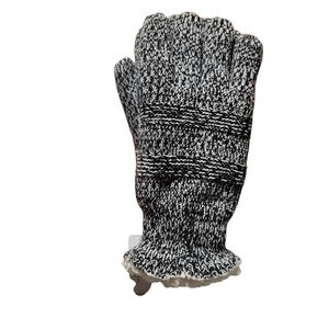 NWT Isotoner eco comfort black and white gloves, one size